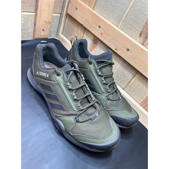 Adidas Terrex Mens Green Outdoor Hiking Shoes Mesh & Synthetic Size 11.5 - Picture 2 of 7